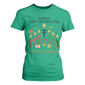 Joyful Kwanzaa Nurse Gift T Shirt For Women Light Up Everyday TS12 Irish Green Print Your Wear