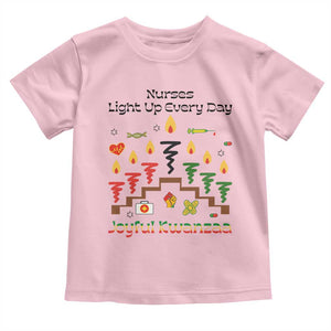 Joyful Kwanzaa Nurse Gift Toddler T Shirt Light Up Everyday TS12 Light Pink Print Your Wear