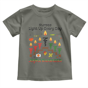 Joyful Kwanzaa Nurse Gift Toddler T Shirt Light Up Everyday TS12 Military Green Print Your Wear