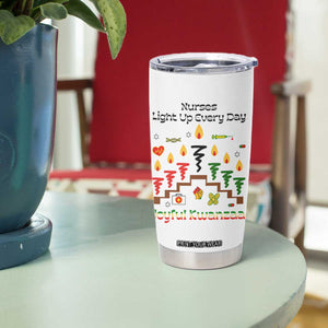 Joyful Kwanzaa Nurse Gift Tumbler Cup Light Up Everyday TS12 Print Your Wear