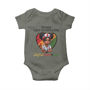 Nurses Light Up Everyday Baby Onesie Joyful Kwanzaa Celebration Gift TS12 Military Green Print Your Wear