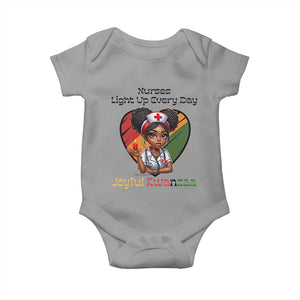 Nurses Light Up Everyday Baby Onesie Joyful Kwanzaa Celebration Gift TS12 Sport Gray Print Your Wear