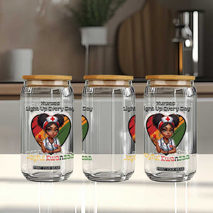Nurses Light Up Everyday Glass Can Joyful Kwanzaa Celebration Gift TS12 Print Your Wear