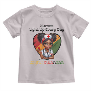 Nurses Light Up Everyday Toddler T Shirt Joyful Kwanzaa Celebration Gift TS12 Ice Gray Print Your Wear