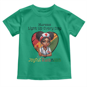 Nurses Light Up Everyday Toddler T Shirt Joyful Kwanzaa Celebration Gift TS12 Irish Green Print Your Wear