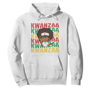 Kwanzaa Nurse Pride Hoodie African Heritage Holiday Gift TS12 White Print Your Wear