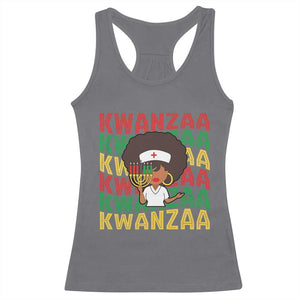 Kwanzaa Nurse Pride Racerback Tank Top African Heritage Holiday Gift TS12 Charcoal Print Your Wear