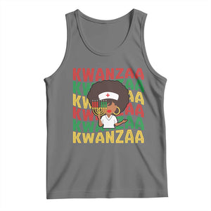 Kwanzaa Nurse Pride Tank Top African Heritage Holiday Gift TS12 Black Heather Print Your Wear