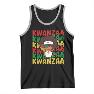 Kwanzaa Nurse Pride Tank Top African Heritage Holiday Gift TS12 Black Athletic Heather Print Your Wear