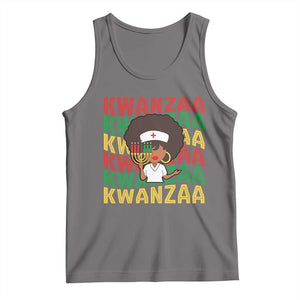 Kwanzaa Nurse Pride Tank Top African Heritage Holiday Gift TS12 Deep Heather Print Your Wear