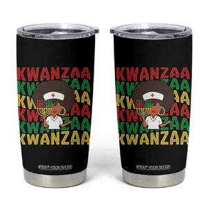 Kwanzaa Nurse Pride Tumbler Cup African Heritage Holiday Gift TS12 Black Print Your Wear