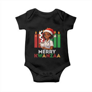 Merry Kwanzaa Baby Onesie Nurse African American Holiday Celebration Gift - Print Your Wear