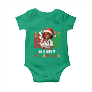 Merry Kwanzaa Baby Onesie Nurse African American Holiday Celebration Gift - Print Your Wear
