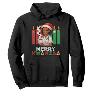 Merry Kwanzaa Hoodie Nurse African American Holiday Celebration Gift TS12 Black Print Your Wear