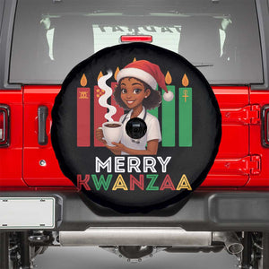 Merry Kwanzaa Spare Tire Cover Nurse African American Holiday Celebration Gift - Print Your Wear