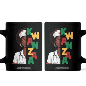 African American Nurse Coffee Mug Joyful Kwanzaa Celebration Gift - Print Your Wear