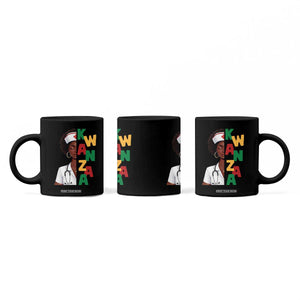 African American Nurse Coffee Mug Joyful Kwanzaa Celebration Gift - Print Your Wear
