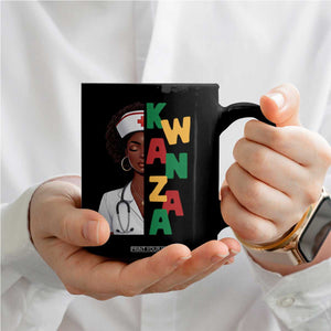 African American Nurse Coffee Mug Joyful Kwanzaa Celebration Gift - Print Your Wear