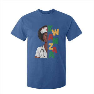 African American Nurse T Shirt For Kid Joyful Kwanzaa Celebration Gift TS12 Royal Blue Print Your Wear