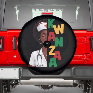 African American Nurse Spare Tire Cover Joyful Kwanzaa Celebration Gift TS12 Black Print Your Wear
