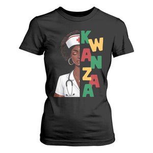African American Nurse T Shirt For Women Joyful Kwanzaa Celebration Gift TS12 Black Print Your Wear