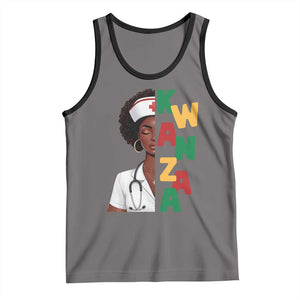 African American Nurse Tank Top Joyful Kwanzaa Celebration Gift - Print Your Wear