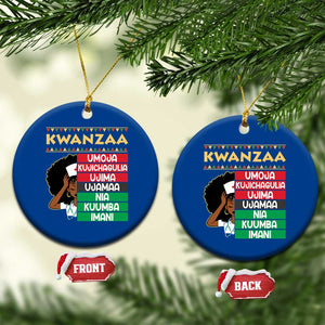 7 Principles Of Kwanzaa Ceramic Ornament Nurse Pride African American Heritage Gift TS12 1pc Blue Print Your Wear