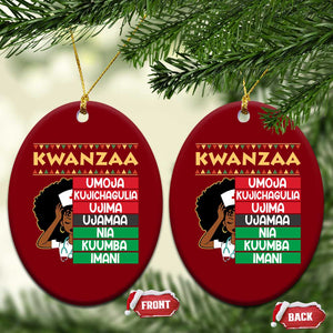 7 Principles Of Kwanzaa Ceramic Ornament Nurse Pride African American Heritage Gift TS12 Print Your Wear