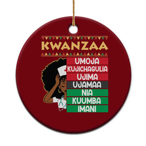 7 Principles Of Kwanzaa Ceramic Ornament Nurse Pride African American Heritage Gift TS12 1pc Red Print Your Wear