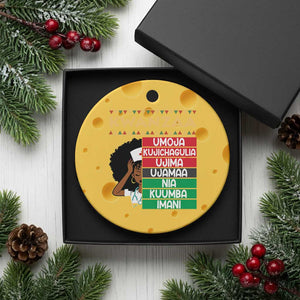 7 Principles Of Kwanzaa Ceramic Ornament Nurse Pride African American Heritage Gift TS12 1pc Yellow Cheese Print Your Wear