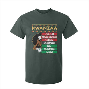 7 Principles Of Kwanzaa T Shirt For Kid Nurse Pride African American Heritage Gift TS12 Dark Forest Green Print Your Wear