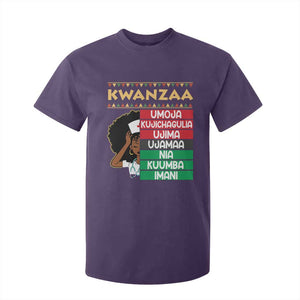 7 Principles Of Kwanzaa T Shirt For Kid Nurse Pride African American Heritage Gift TS12 Purple Print Your Wear