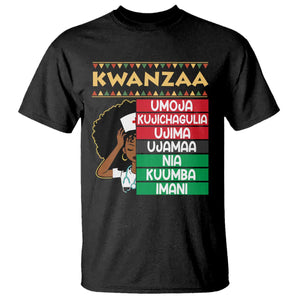 7 Principles Of Kwanzaa T Shirt Nurse Pride African American Heritage Gift TS12 Black Print Your Wear