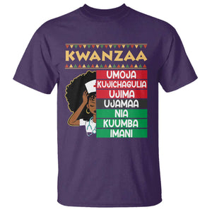 7 Principles Of Kwanzaa T Shirt Nurse Pride African American Heritage Gift TS12 Purple Print Your Wear