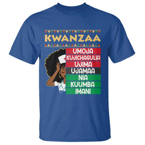 7 Principles Of Kwanzaa T Shirt Nurse Pride African American Heritage Gift TS12 Royal Blue Print Your Wear
