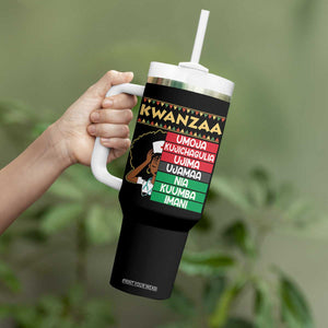 7 Principles Of Kwanzaa Tumbler With Handle Nurse Pride African American Heritage Gift TS12 Print Your Wear