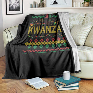 Funny Kwanzaa Celebration Ugly Sweater Throw Blanket African Heritage Holiday Gift TS12 Print Your Wear