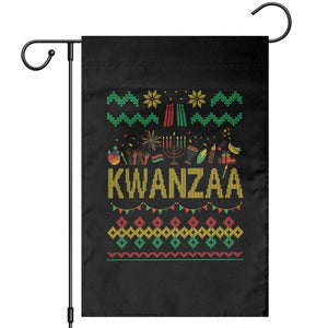 Funny Kwanzaa Celebration Ugly Sweater Garden Flag African Heritage Holiday Gift TS12 Black Print Your Wear