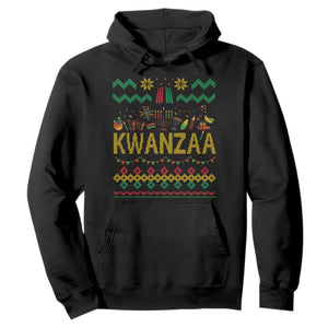 Funny Kwanzaa Celebration Ugly Sweater Hoodie African Heritage Holiday Gift TS12 Black Print Your Wear