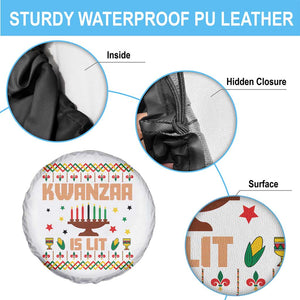 Funny Kwanzaa Is Lit Spare Tire Cover Ugly Sweater African Heritage Holiday Gift TS12 Print Your Wear
