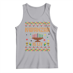 Funny Kwanzaa Is Lit Tank Top Ugly Sweater African Heritage Holiday Gift TS12 Athletic Heather Print Your Wear