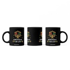 Kwanzaa Is Lit Coffee Mug Funny African American Holiday Gift TS12 Print Your Wear