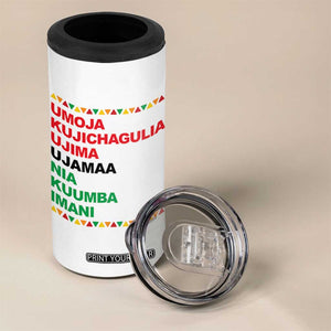 7 Principles Of Kwanzaa 4 in 1 Can Cooler Tumbler African American Holiday Gift TS12 Print Your Wear