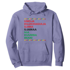 7 Principles Of Kwanzaa Hoodie African American Holiday Gift TS12 Violet Print Your Wear