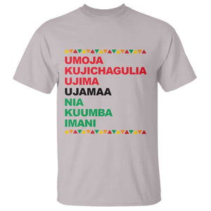 7 Principles Of Kwanzaa T Shirt African American Holiday Gift TS12 Ice Gray Print Your Wear