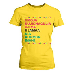 7 Principles Of Kwanzaa T Shirt For Women African American Holiday Gift TS12 Daisy Print Your Wear