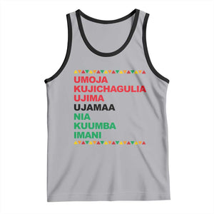 7 Principles Of Kwanzaa Tank Top African American Holiday Gift TS12 Athletic Heather Black Print Your Wear