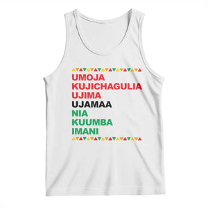 7 Principles Of Kwanzaa Tank Top African American Holiday Gift TS12 White Print Your Wear