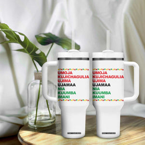 7 Principles Of Kwanzaa Tumbler With Handle African American Holiday Gift TS12 Print Your Wear