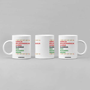 7 Principles Of Kwanzaa Coffee Mug African American Holiday Gift TS12 Print Your Wear